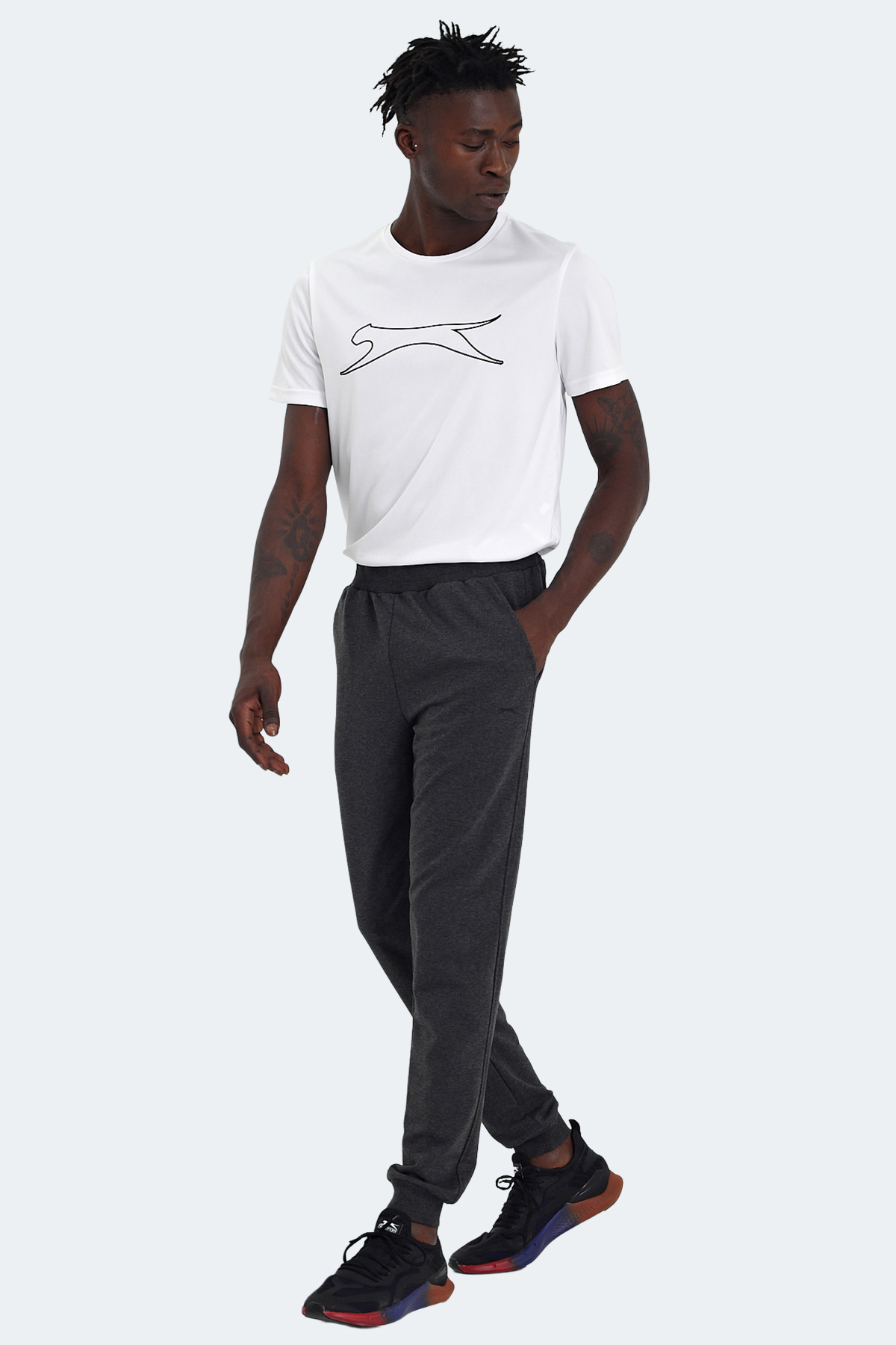 SLAZENGER RAIN Erkek Eşofman Altı Koyu Gri görsel 7