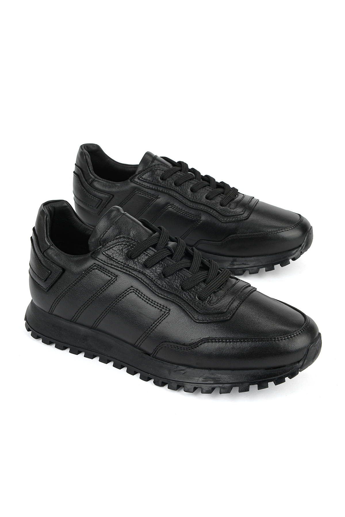 Ziya Ayakkabı Erkek Hakiki Deri Sneaker 1631026Z113 Siyah görsel 2