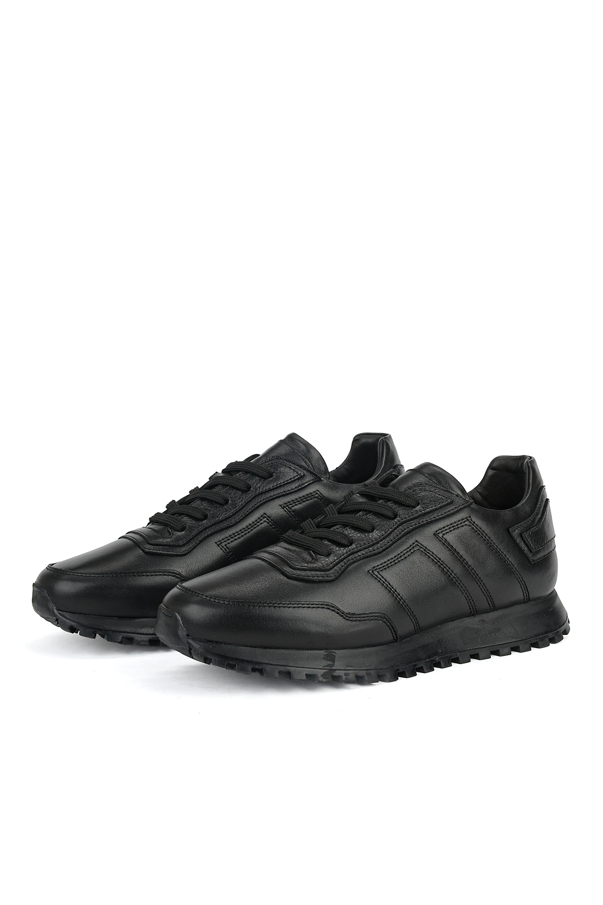 Ziya Ayakkabı Erkek Hakiki Deri Sneaker 1631026Z113 Siyah görsel 5