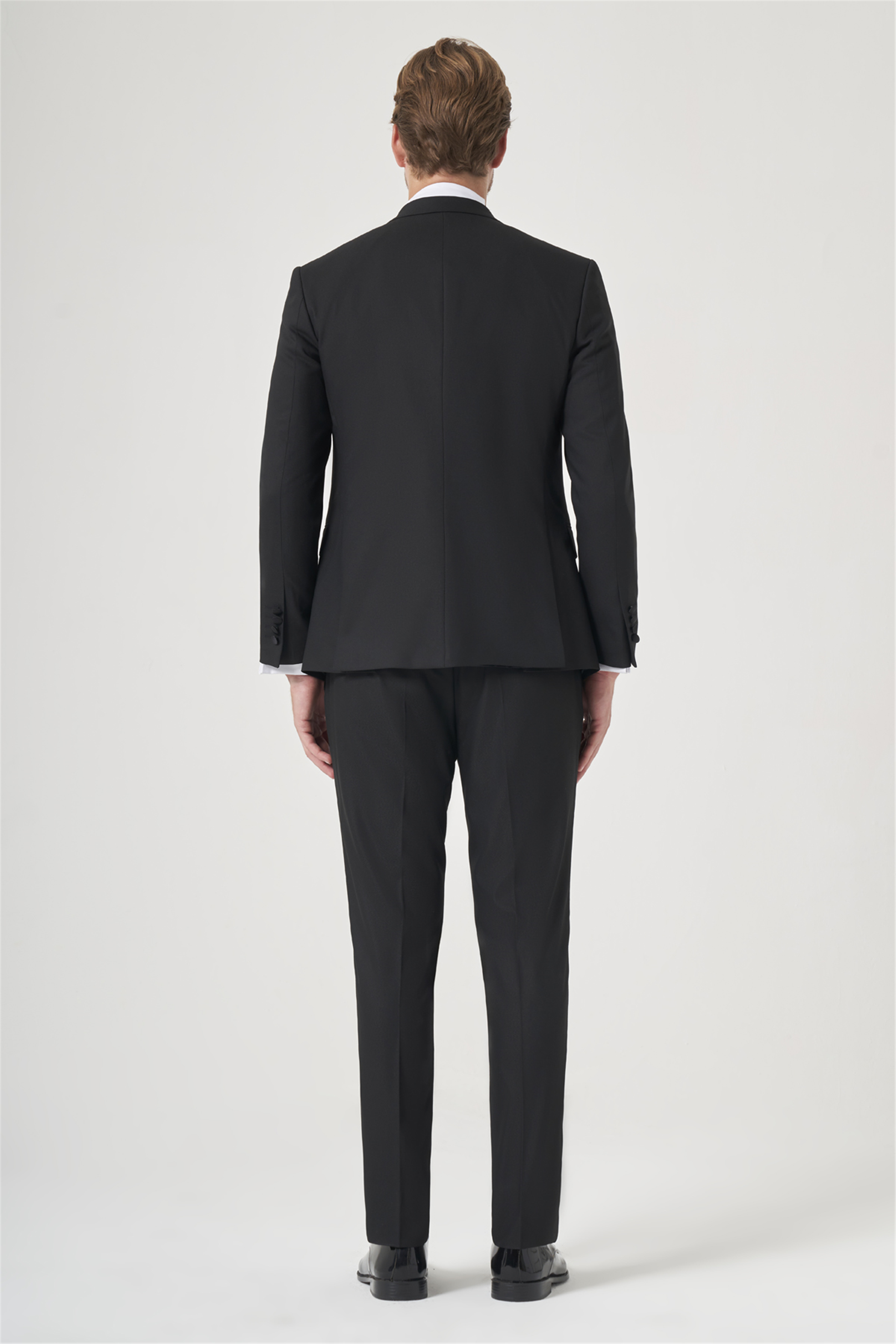 İMZA Siyah 6 Drop Slim Fit Esnek Yelekli Damatlık 1001260388 görsel 5