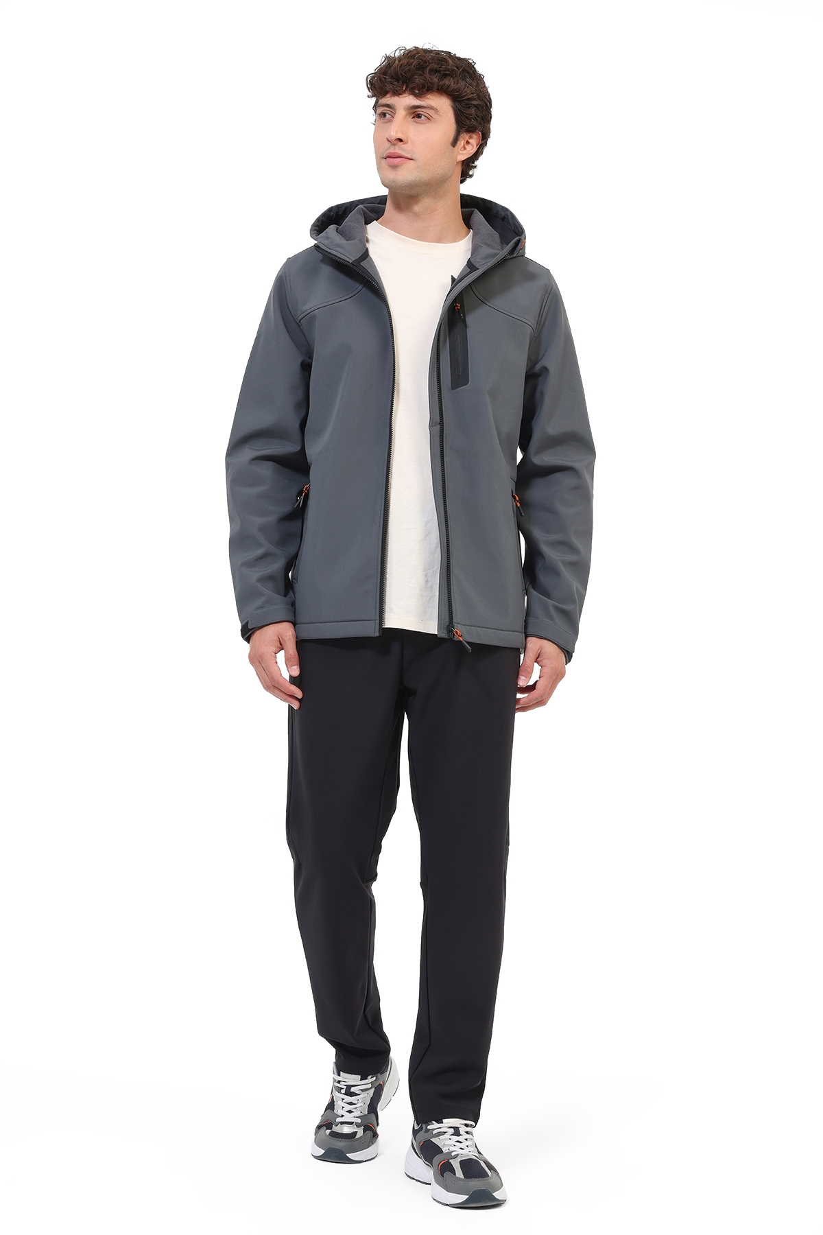 Lumberjack Softshell Erkek Antrasit ML NEW TREND 5GT17 görsel 3