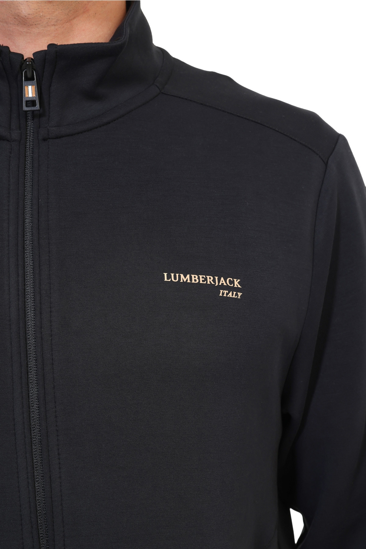 Lumberjack Eşofman Üstü Erkek Siyah ML INVE 18ITL-12 görsel 4