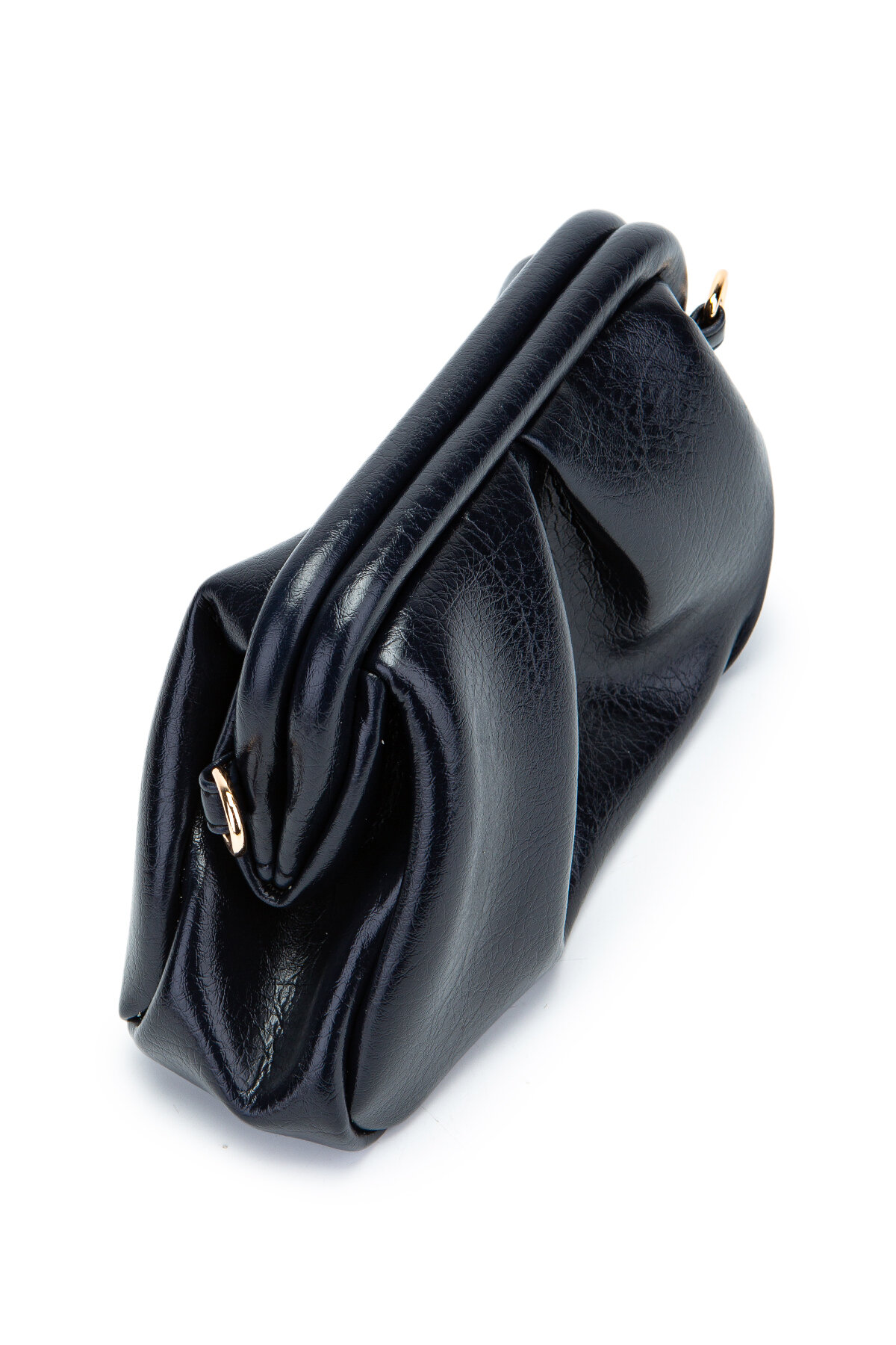Minebag Clutch Form Uzun Askılı Degas Kadın Çapraz Çanta Lacivert görsel 2