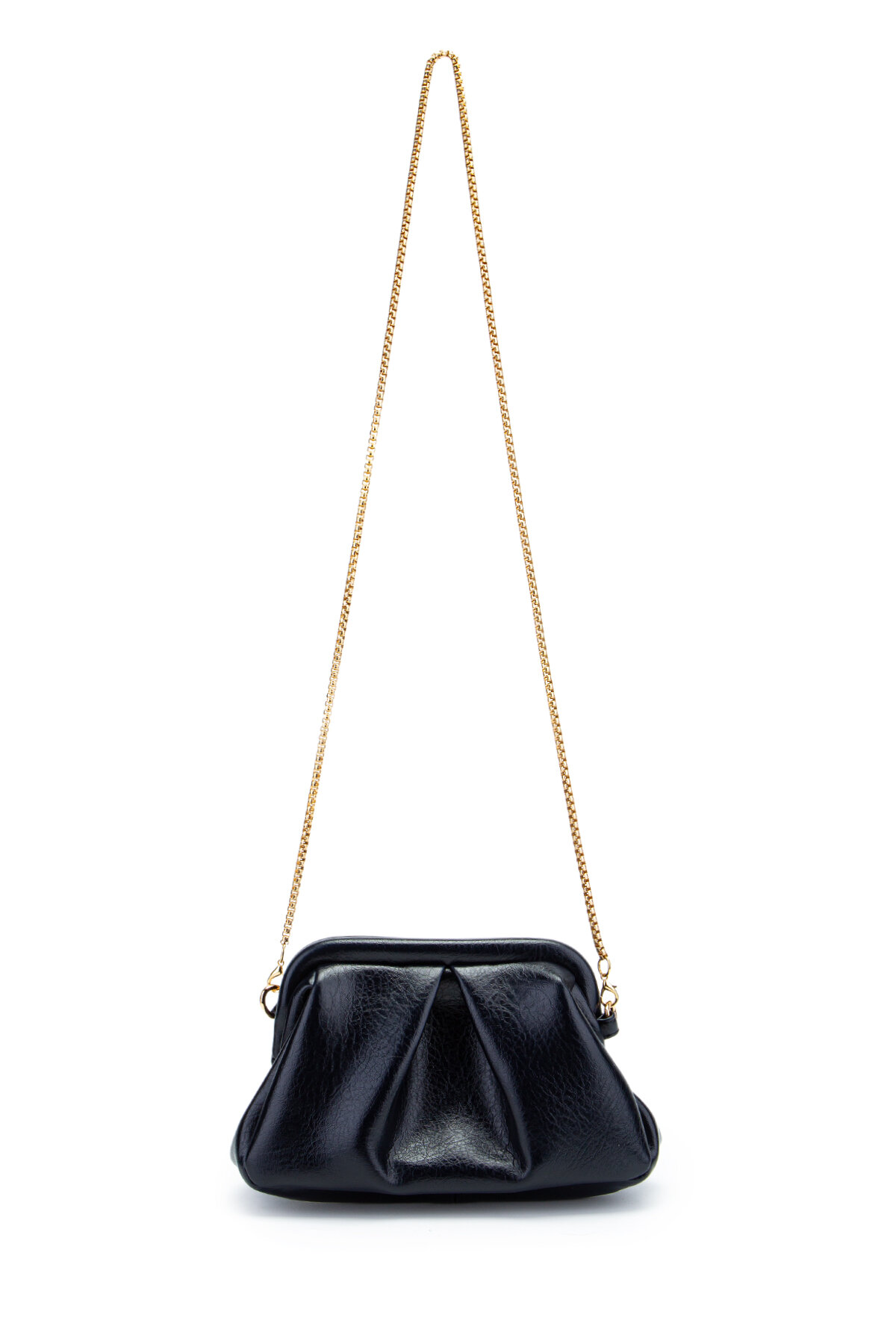 Minebag Clutch Form Uzun Askılı Degas Kadın Çapraz Çanta Lacivert görsel 5