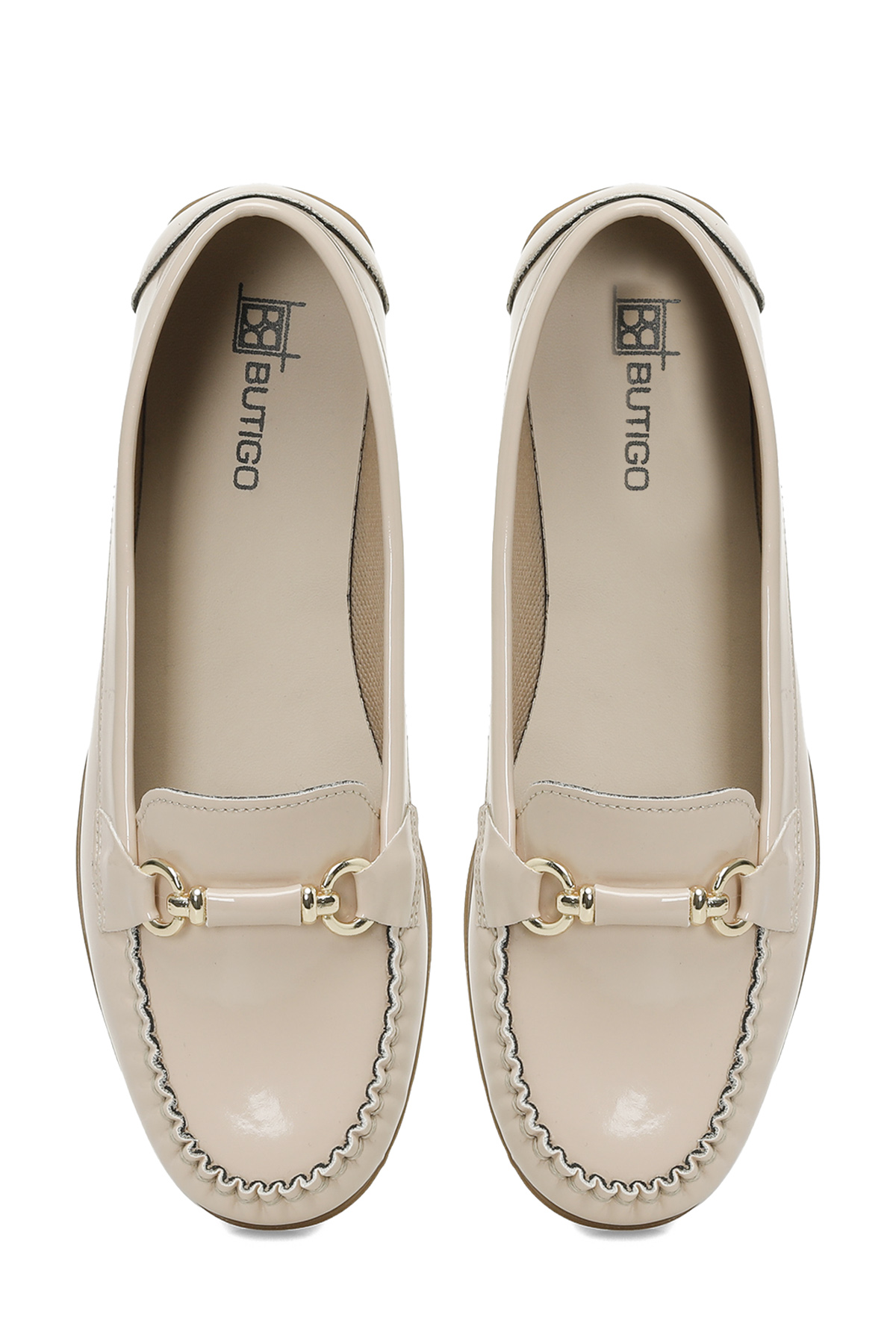 Butigo 25S-118 5FX Pudra Kadın Loafer görsel 4