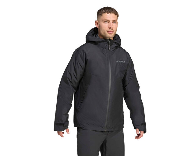 Adidas Terrex Mt 3In1 Down Erkek Outdoor Mont JV6242 Siyah görsel 3