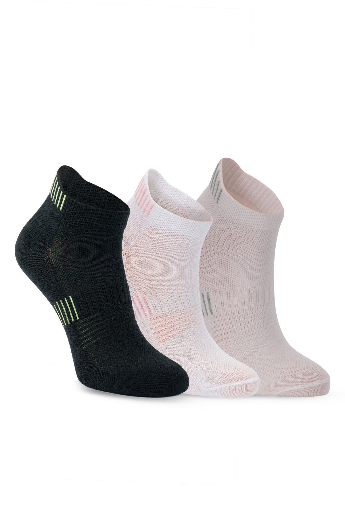 SLAZENGER JALIA 3 lü Kadın Siyah / Beyaz Çorap