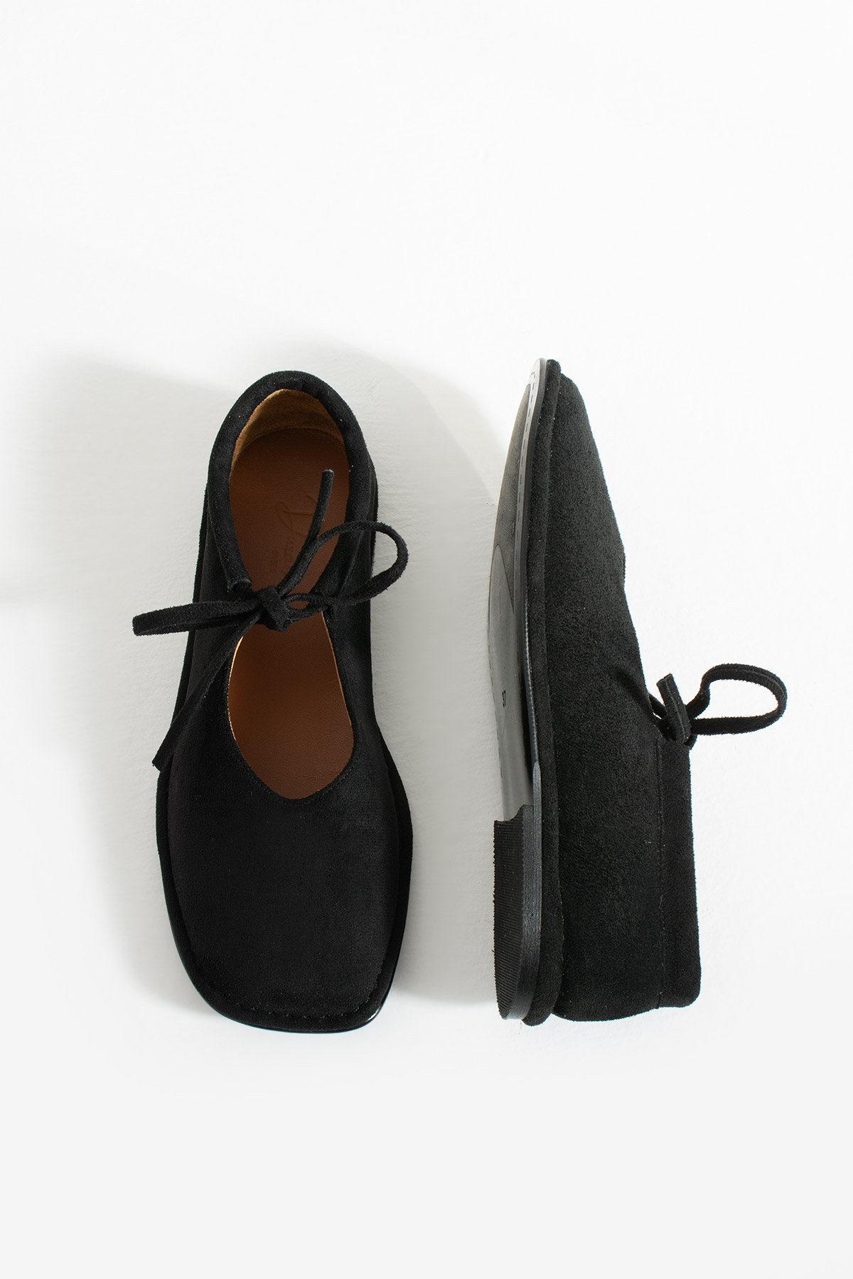 DUXAL SHOES Brendon Düğüm Detaylı Konfor Hakiki Deri İçi Bağcıklı Kadın Babet Ayakkabı