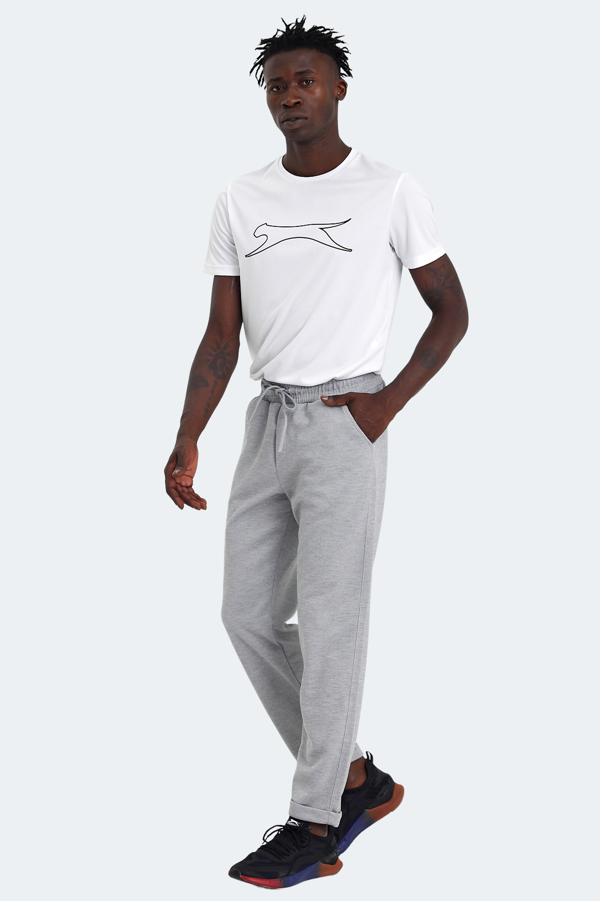 SLAZENGER NADICA Erkek Eşofman Altı Gri görsel 2