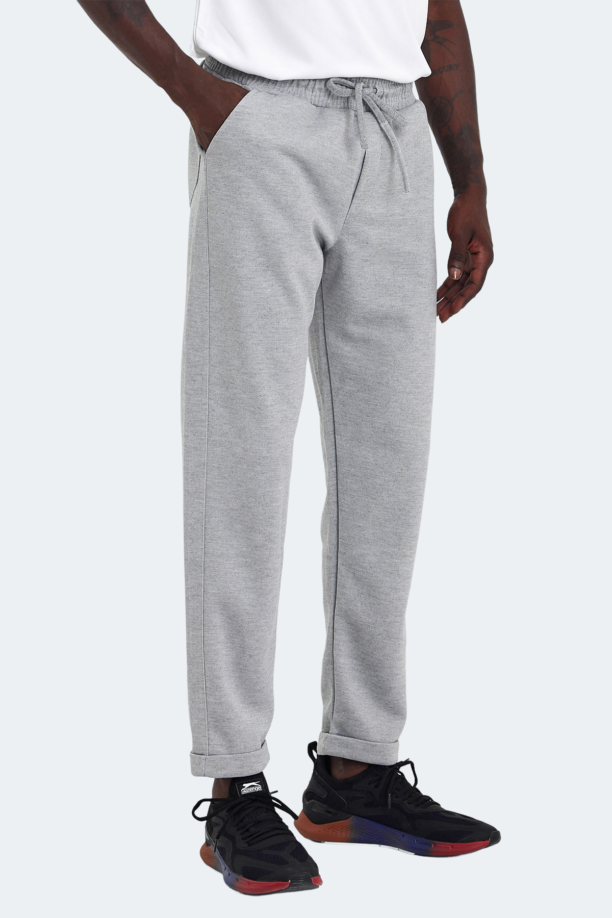 SLAZENGER NADICA Erkek Eşofman Altı Gri görsel 4