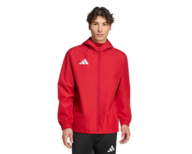 Adidas Ent26 Aw Jkt Erkek Futbol Antrenman Yağmurluk JZ9100 Kırmızı