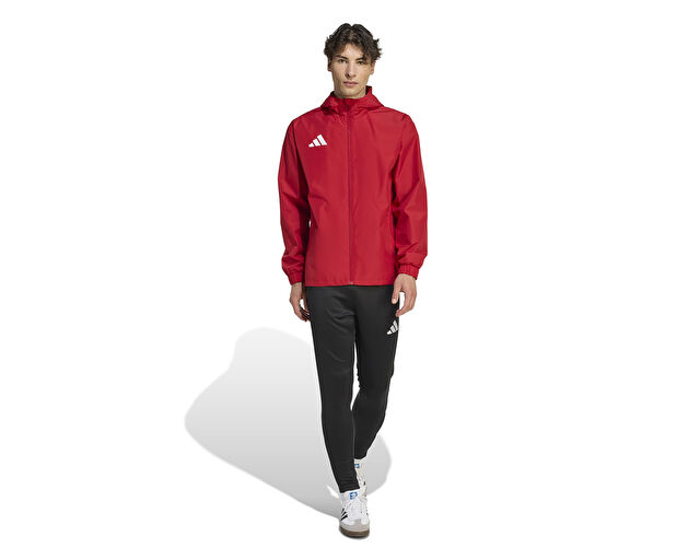 Adidas Ent26 Aw Jkt Erkek Futbol Antrenman Yağmurluk JZ9100 Kırmızı görsel 6