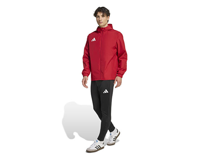 Adidas Ent26 Aw Jkt Erkek Futbol Antrenman Yağmurluk JZ9100 Kırmızı görsel 7