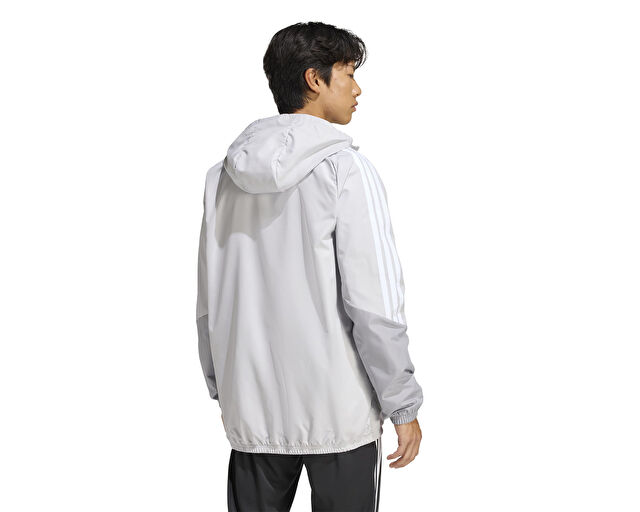 Adidas Tiro26C Aw Jkt Erkek Futbol Antrenman Yağmurluk KB0138 Gri görsel 2