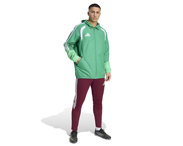 Adidas Tiro26C Aw Jkt Erkek Futbol Antrenman Yağmurluk KB0136 Yeşil görsel 3