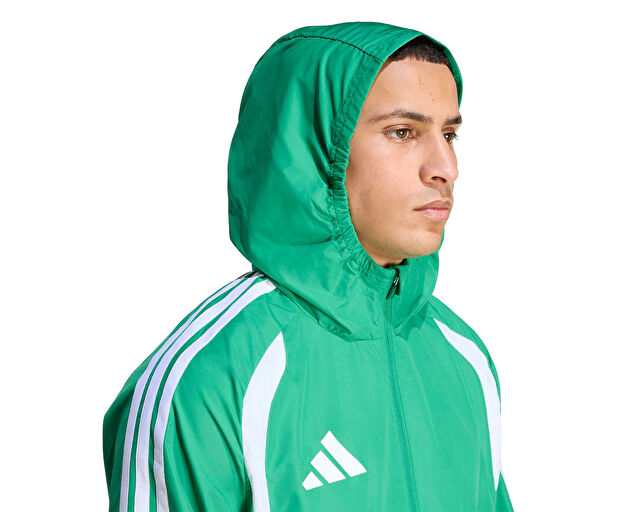 Adidas Tiro26C Aw Jkt Erkek Futbol Antrenman Yağmurluk KB0136 Yeşil görsel 4