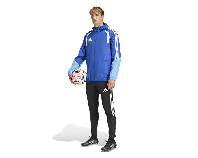 Adidas Tiro26C Aw Jkt Erkek Futbol Antrenman Yağmurluk KB0135 Mavi görsel 6