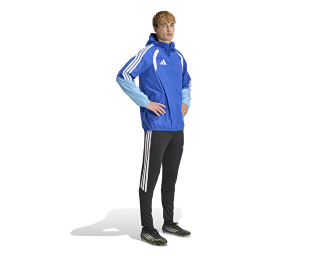 Adidas Tiro26C Aw Jkt Erkek Futbol Antrenman Yağmurluk KB0135 Mavi görsel 7