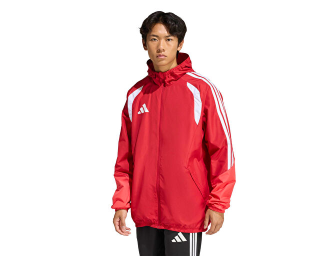 Adidas Tiro26C Aw Jkt Erkek Futbol Antrenman Yağmurluk KB0134 Kırmızı
