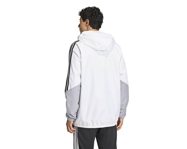 Adidas Tiro26C Aw Jkt Erkek Futbol Antrenman Yağmurluk KB0140 Beyaz görsel 2