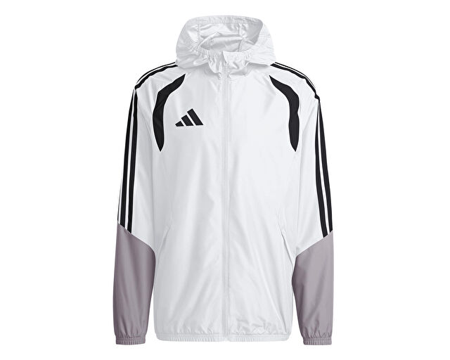 Adidas Tiro26C Aw Jkt Erkek Futbol Antrenman Yağmurluk KB0140 Beyaz görsel 3
