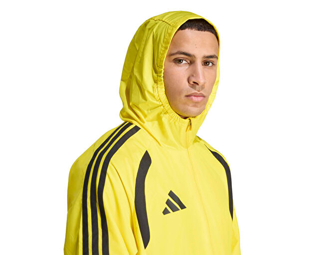 Adidas Tiro26C Aw Jkt Erkek Futbol Antrenman Yağmurluk KB0139 Sarı görsel 4