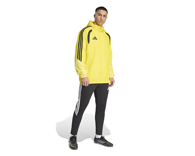Adidas Tiro26C Aw Jkt Erkek Futbol Antrenman Yağmurluk KB0139 Sarı görsel 7