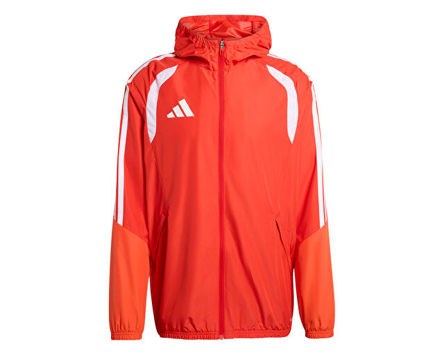 Adidas Tiro26C Aw Jkt Erkek Futbol Antrenman Yağmurluk KB0142 Kırmızı görsel 3