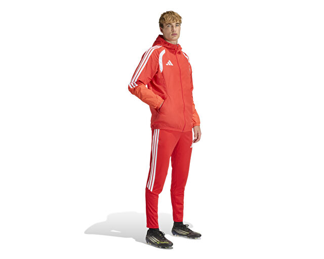 Adidas Tiro26C Aw Jkt Erkek Futbol Antrenman Yağmurluk KB0142 Kırmızı görsel 7