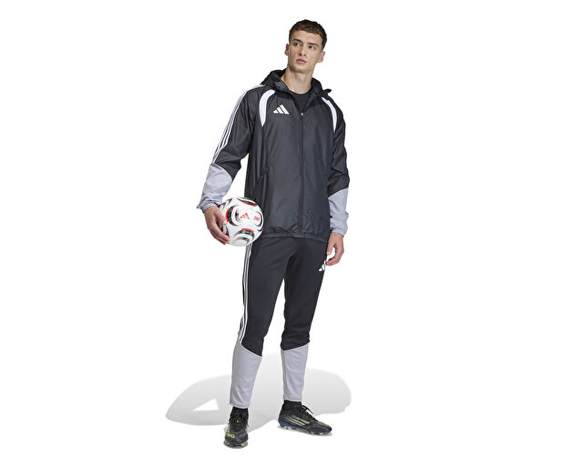 Adidas Tiro26C Aw Jkt Erkek Futbol Antrenman Yağmurluk JX4247 Siyah görsel 6