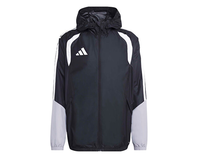 Adidas Tiro26C Aw Jkt Erkek Futbol Antrenman Yağmurluk JX4247 Siyah görsel 7