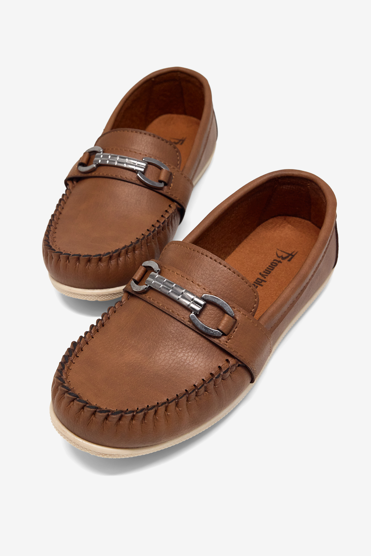 TONNY BLACK Erkek Çocuk Taba Termo Taban Metal Tokalı Loafer görsel 2