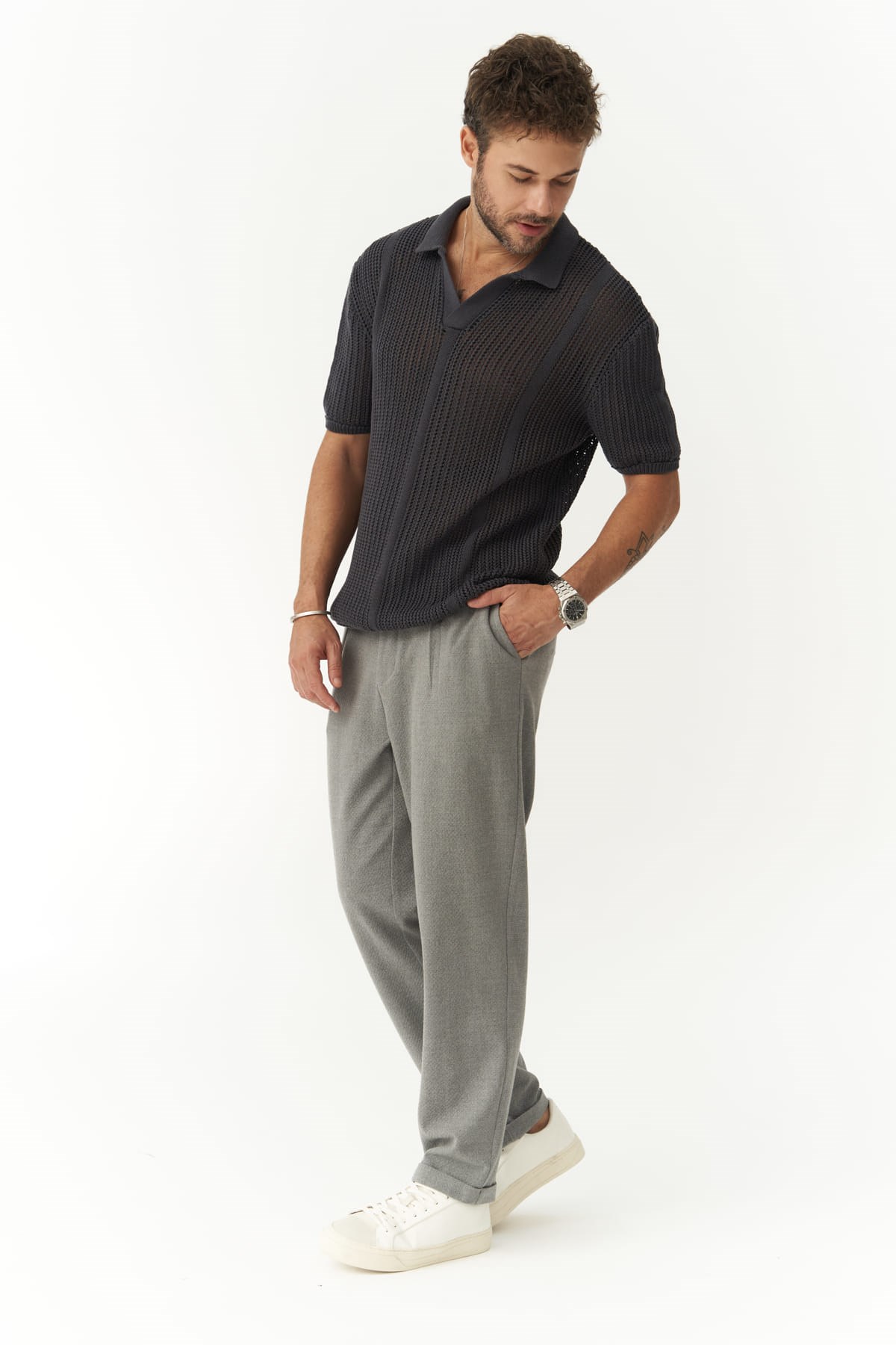 Mai Collection Glenn Gri Erkek Pantolon