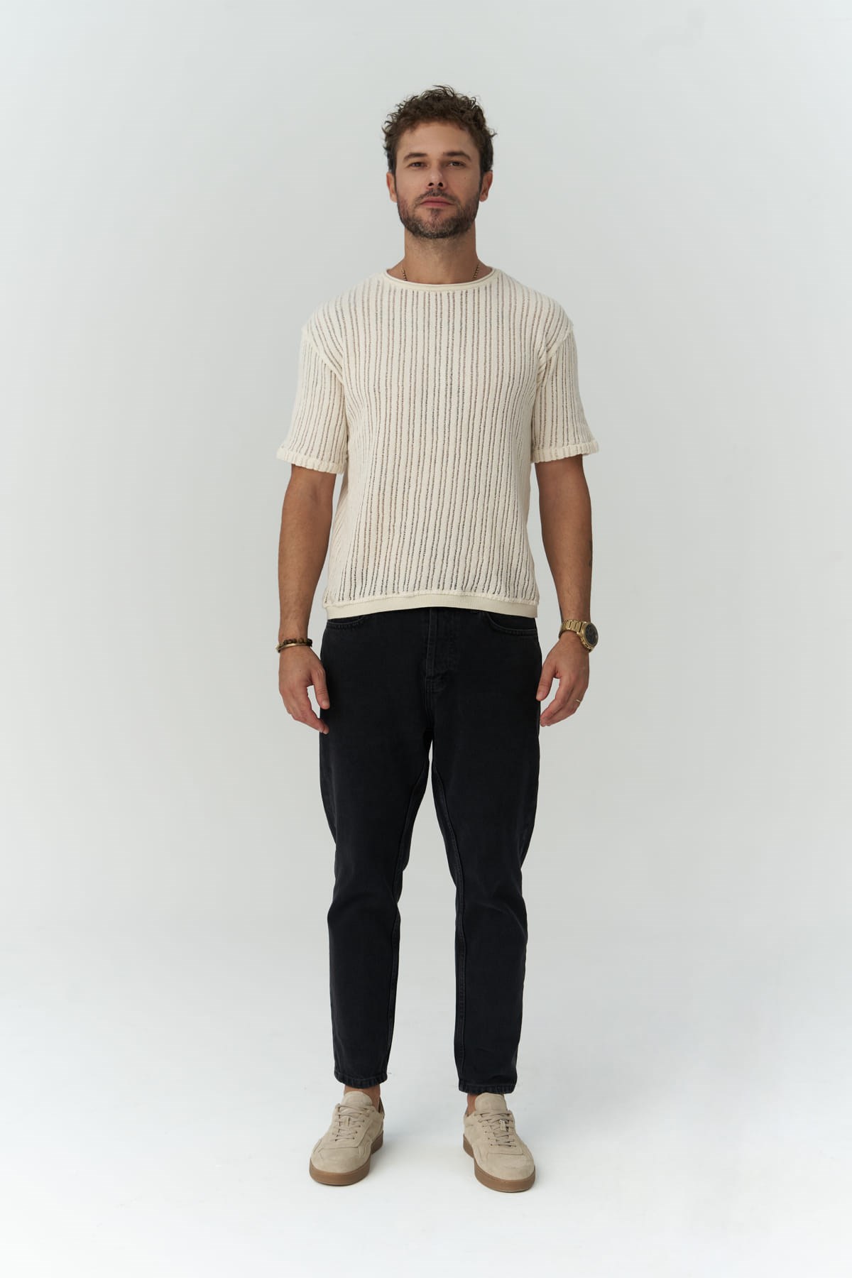 Mai Collection Grant Siyah Erkek %100 Pamuk Jean Pantolon görsel 2