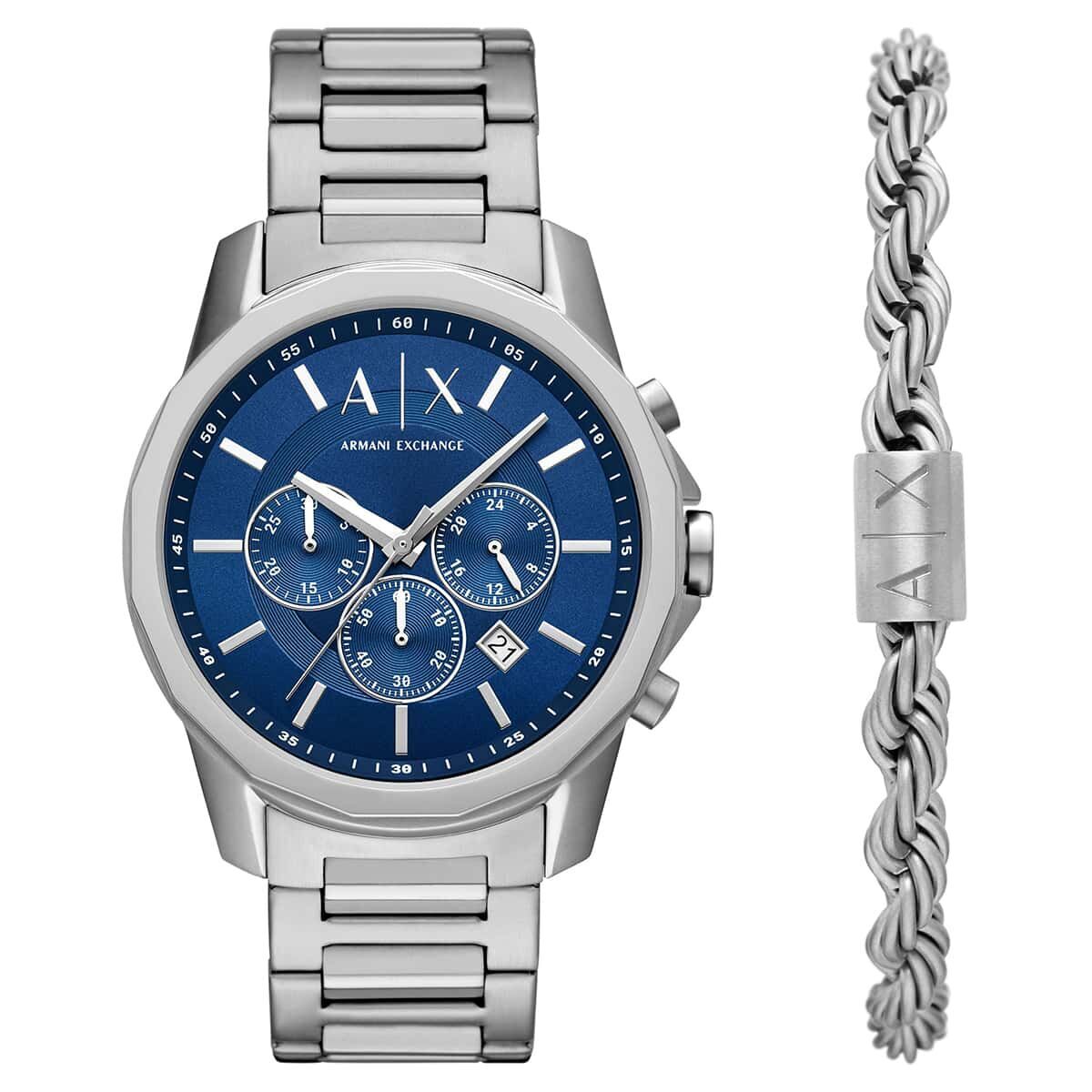 Armani Exchange AX7176SET Erkek Kol Saati ve Bileklik Seti