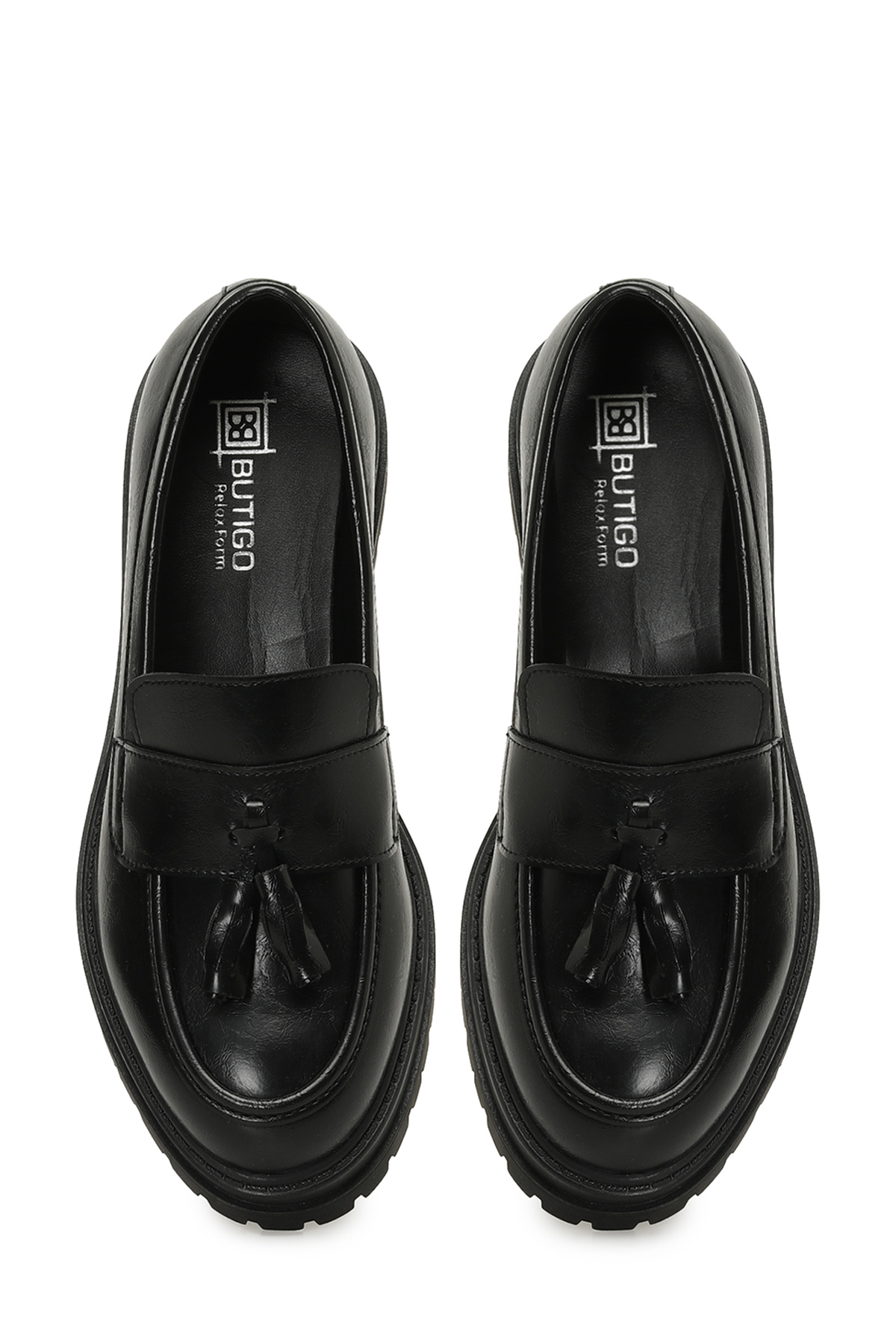 Butigo 25K-2108 5PR Siyah Kadın Loafer görsel 4