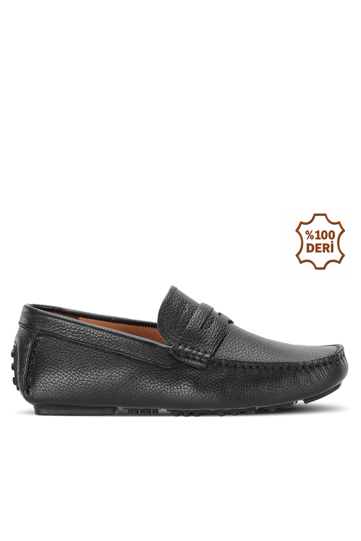 SLAZENGER MONTANA I Erkek Deri Siyah Günlük Loafer Ayakkabısı