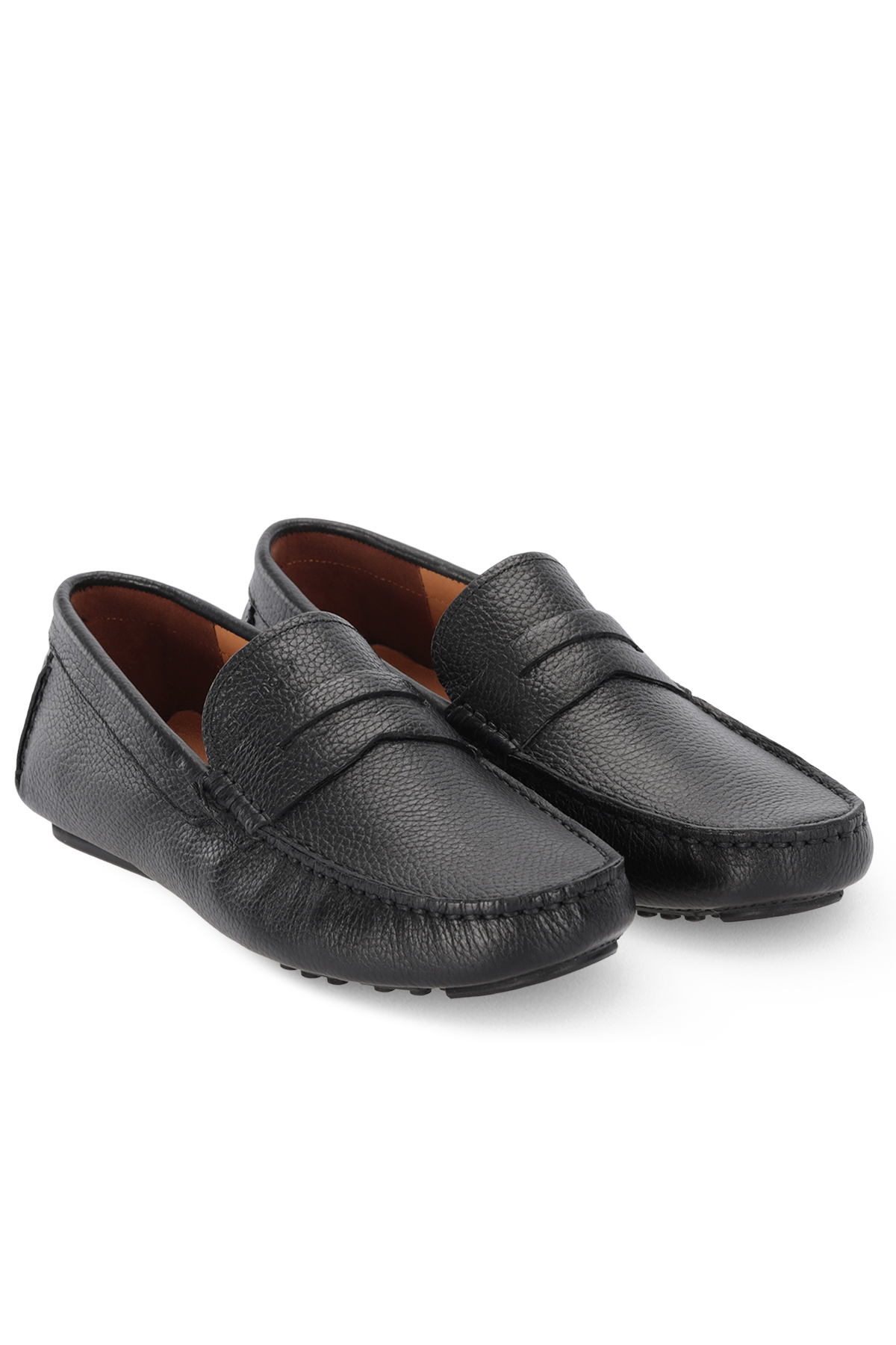 SLAZENGER MONTANA I Erkek Deri Siyah Günlük Loafer Ayakkabısı görsel 2