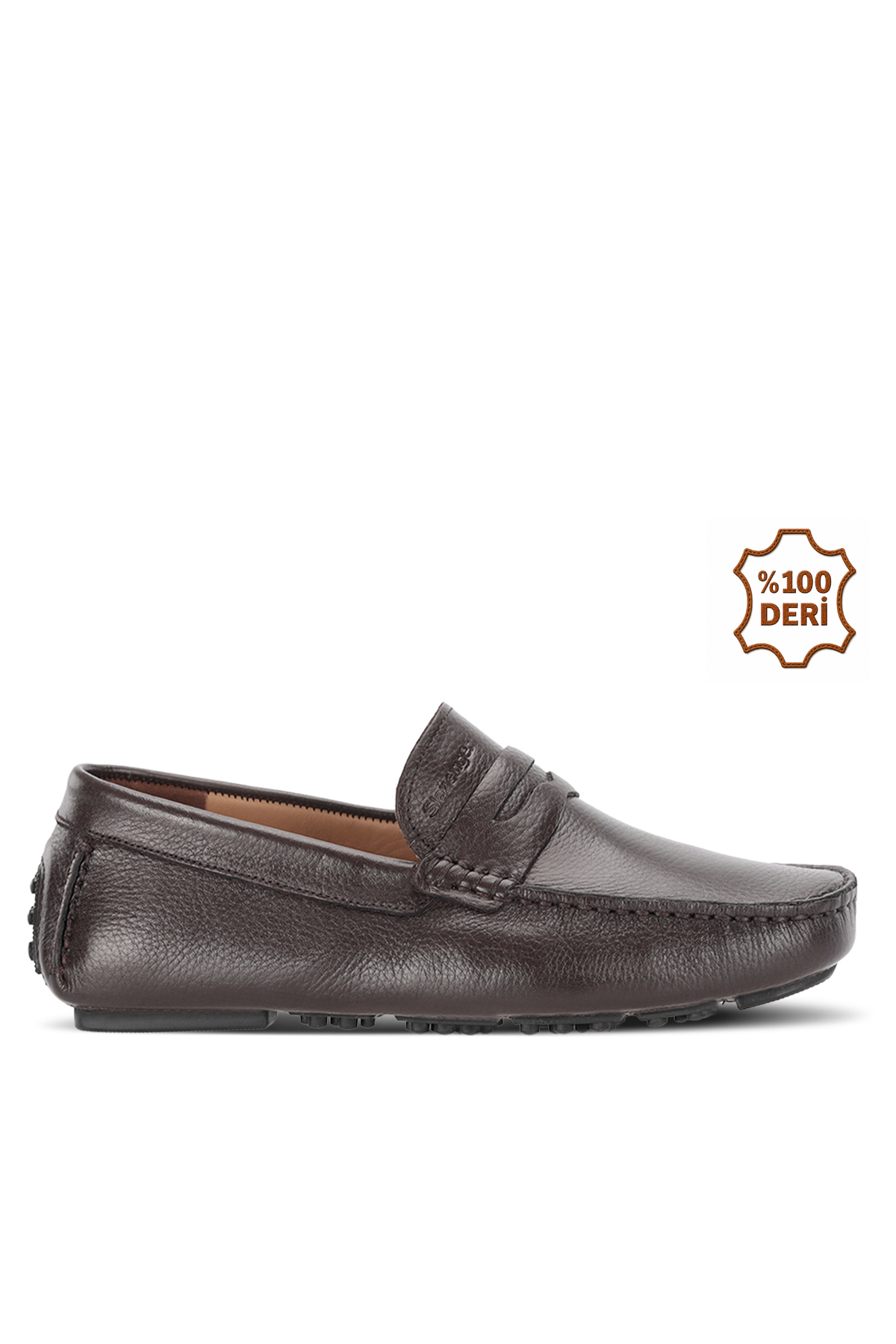 SLAZENGER MONTANA I Erkek Deri Kahve Günlük Loafer Ayakkabısı