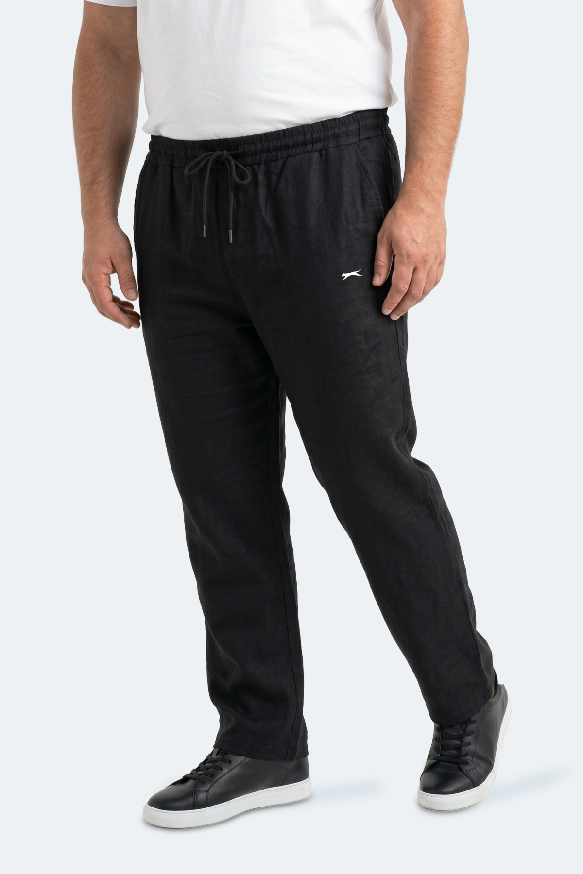 SLAZENGER KARMELA JMB. Erkek Büyük Beden Siyah Eşofman Altı görsel 5