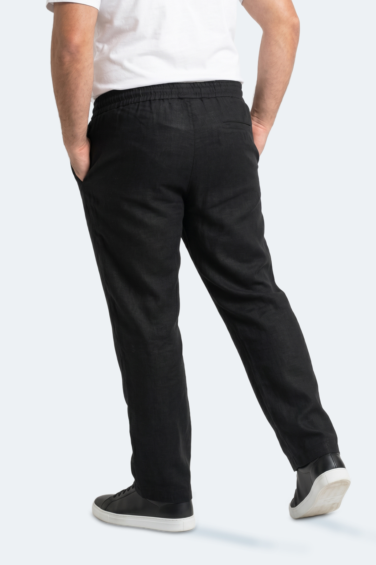 SLAZENGER KARMELA JMB. Erkek Büyük Beden Siyah Eşofman Altı görsel 7