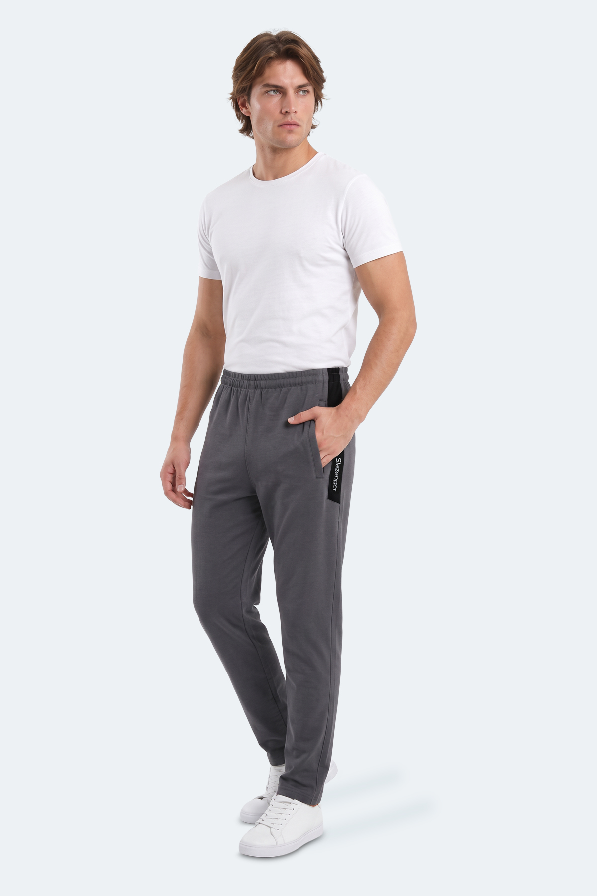 SLAZENGER KARLA Erkek Koyu Gri Eşofman Altı görsel 2