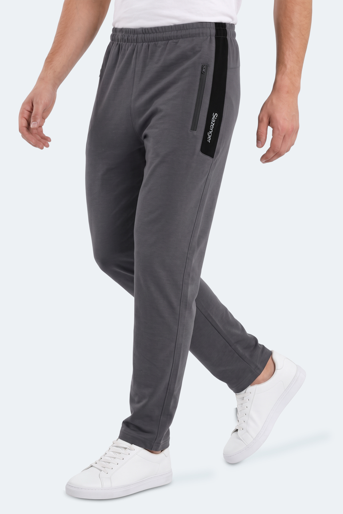 SLAZENGER KARLA Erkek Koyu Gri Eşofman Altı görsel 4
