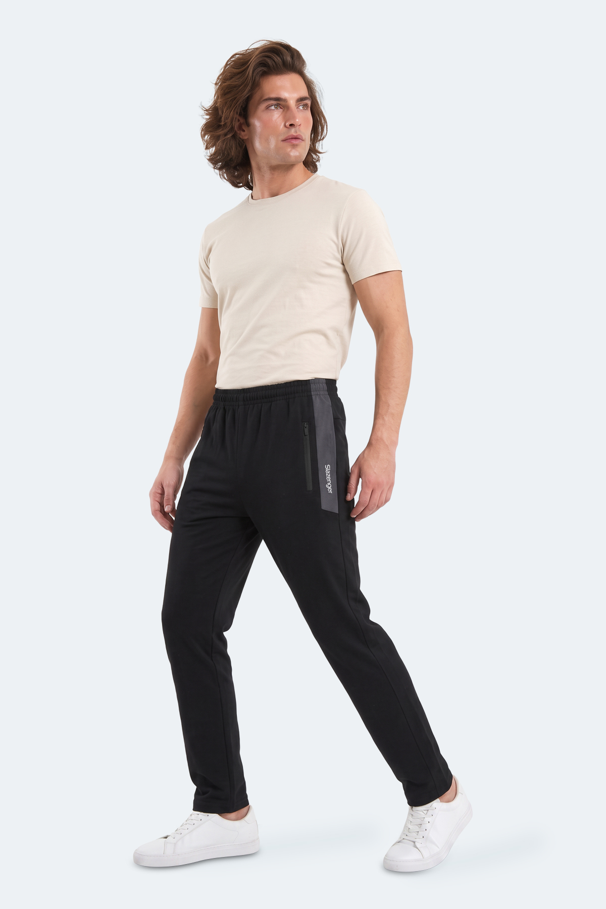 SLAZENGER KARLA Erkek Siyah Eşofman Altı görsel 2