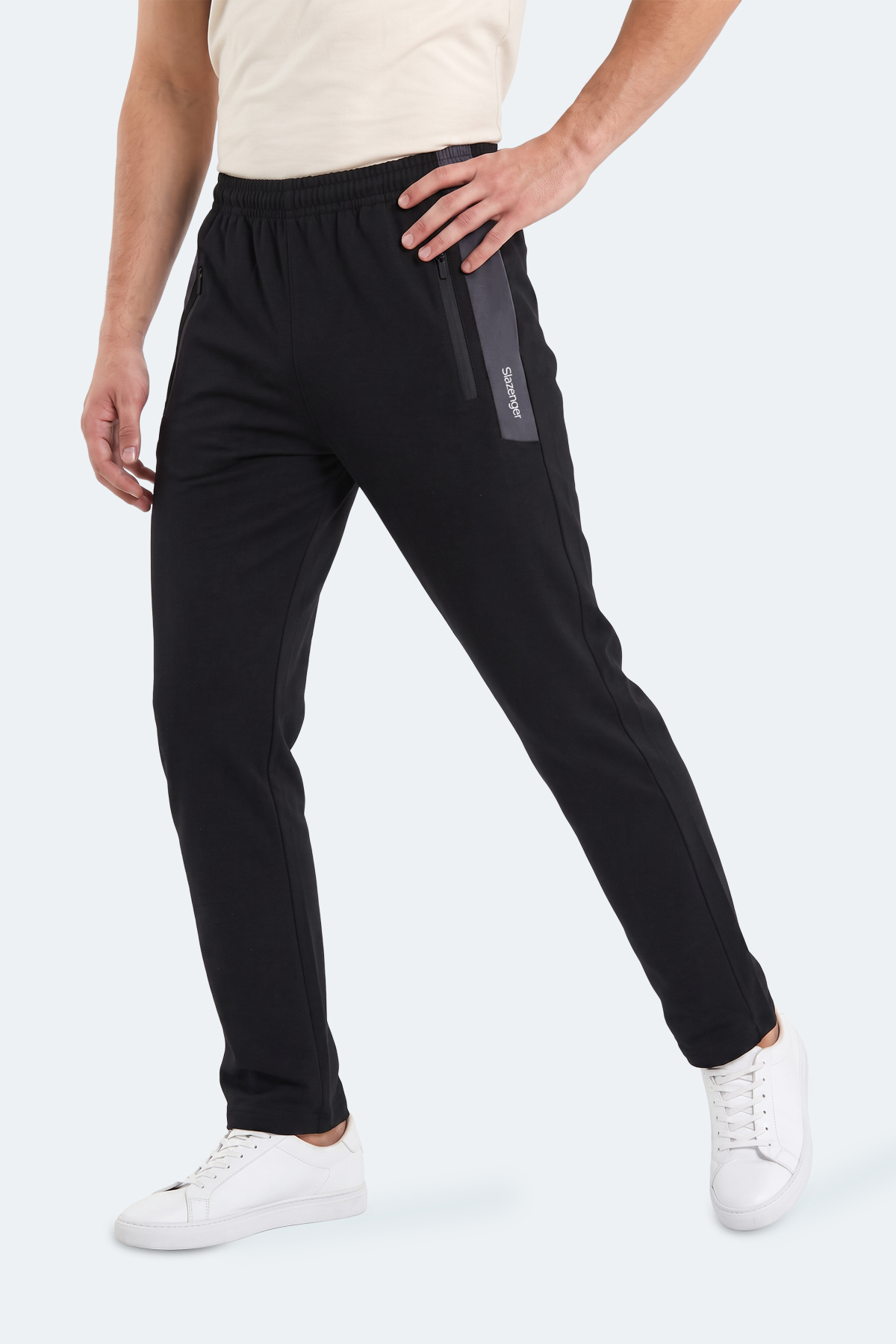 SLAZENGER KARLA Erkek Siyah Eşofman Altı görsel 5