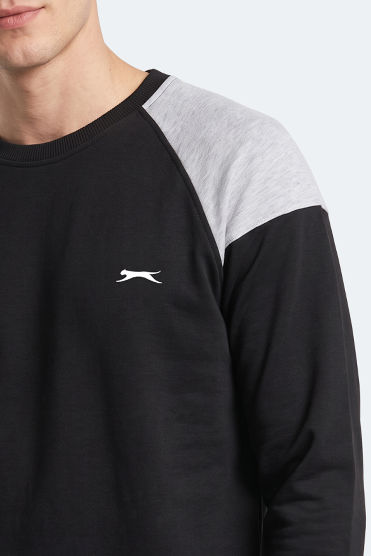 SLAZENGER MADE Erkek Siyah Sweatshırt görsel 2