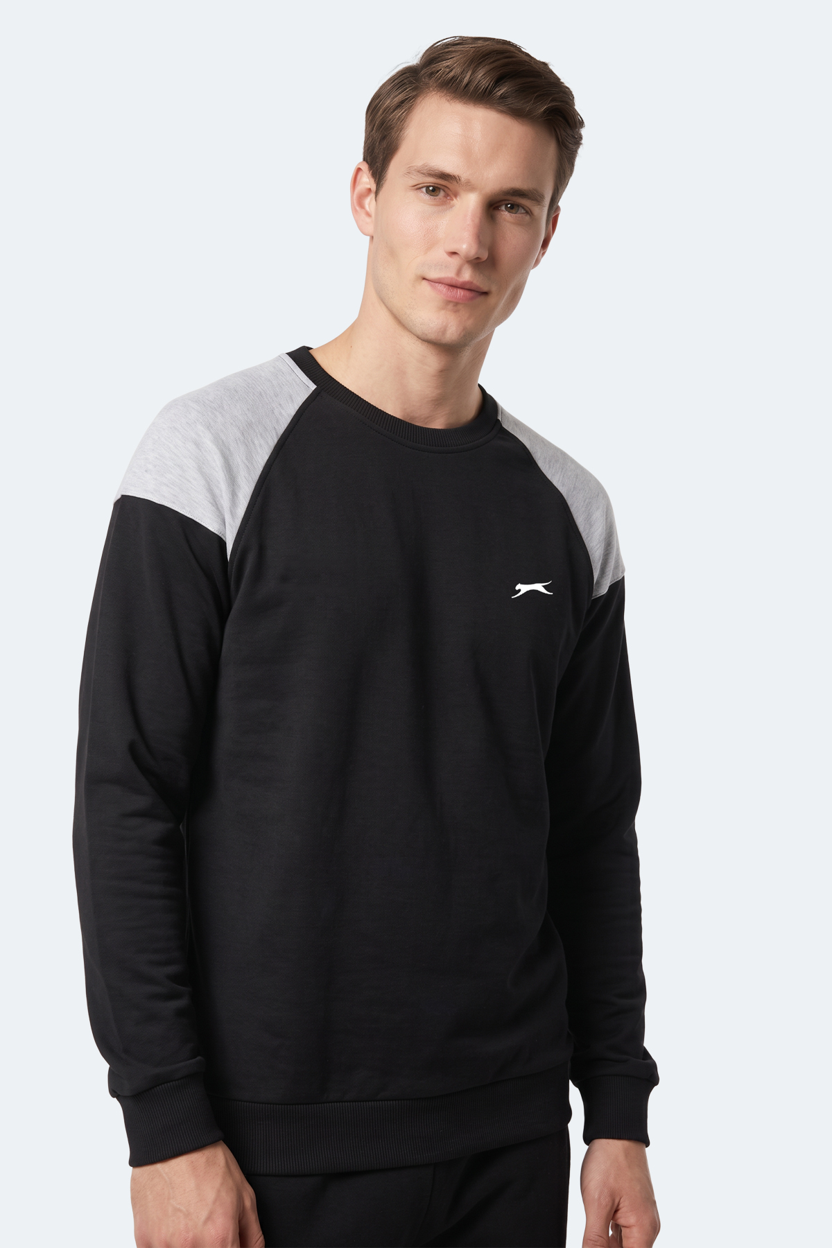 SLAZENGER MADE Erkek Siyah Sweatshırt görsel 3