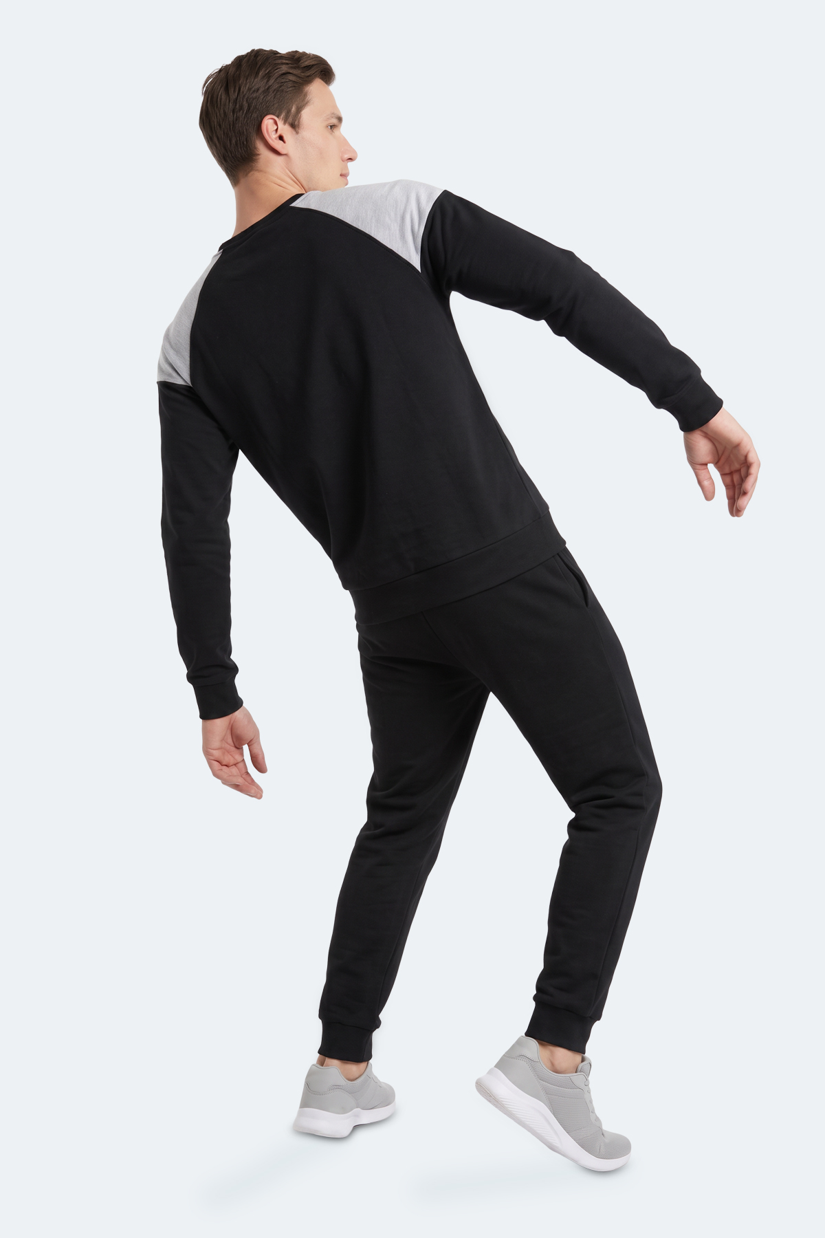 SLAZENGER MADE Erkek Siyah Sweatshırt görsel 5
