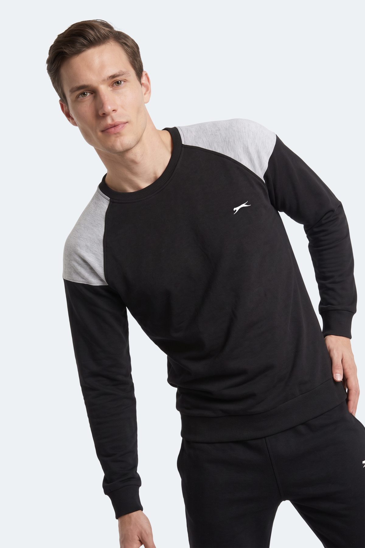 SLAZENGER MADE Erkek Siyah Sweatshırt görsel 6
