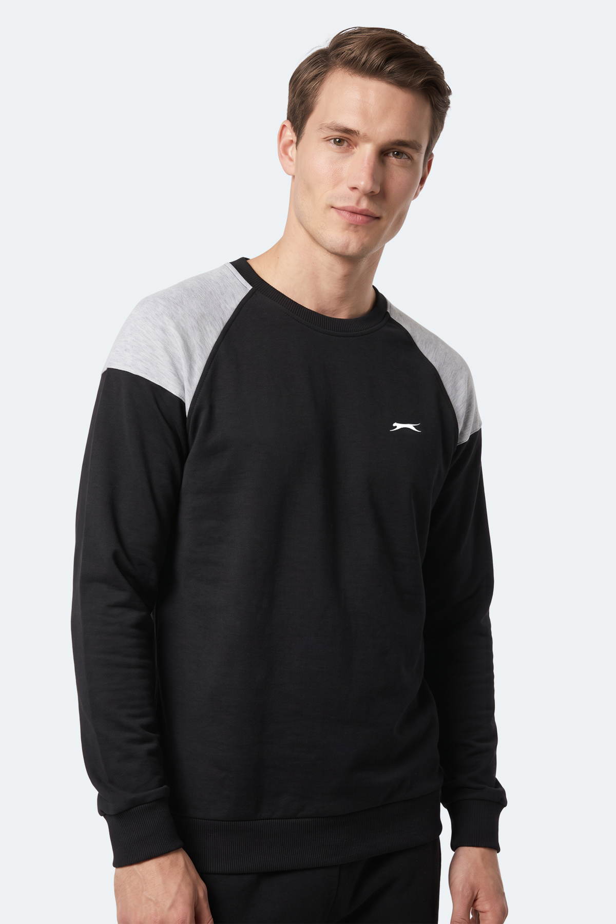 SLAZENGER MADE Erkek Siyah Sweatshırt görsel 7